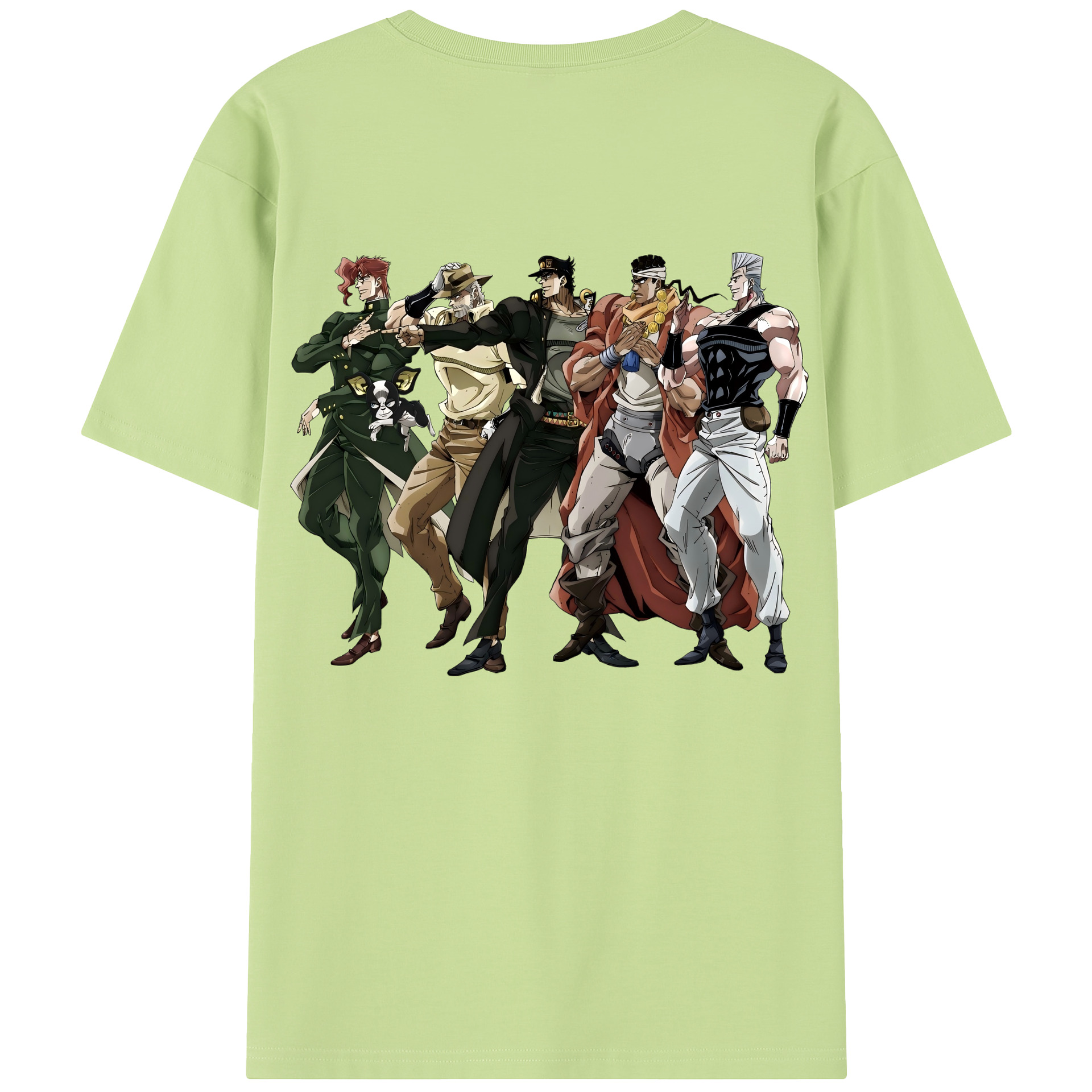 （画像用） ジョジョの奇妙な冒険 JoJo's Bizarre Adventure 綿100％半袖Tシャツ（背面プリント）